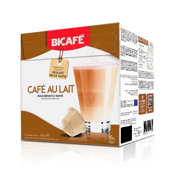BICAFE Cafe c/ Leite DG 16 Cpsulas