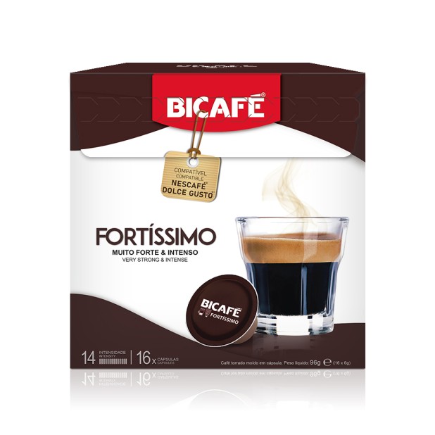 БИКАФЕ КАПСУЛИ ФОРТИСИМО ДОЛЧЕ ГУСТО 16 / 1