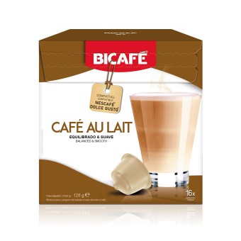 BICAFE Cafe c/ Leite DG 16 C�psulas